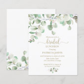 Greenery Budget Bridal Luncheon Einladungen (Vorne/Hinten)