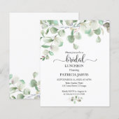 Greenery Budget Bridal Luncheon Einladungen (Vorne/Hinten)