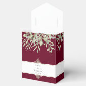 Greenery Burgundy Wedding Vielen Dank Geschenkschachtel (Geöffnet)