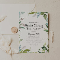 Greenery Calligraphy Brautparty Tea Party