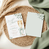 Greenery Champagne Bridal Shower Einladung