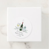 Greenery Champagne Sip & See Baby Dusche Geschenkanhänger (Beispiel)