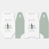 Greenery Champagne Sip & See Baby Dusche Geschenkschachtel (Ungeklappt)