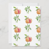 Greenery Citrus | Einladungen zur Brautdusche (Rückseite)