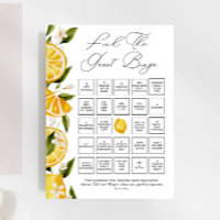 Greenery Citrus Finden Sie das Bingo Game