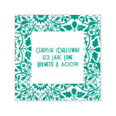 Greenery Damask-Adresse Permastempel (Design)