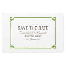 Greenery Deko Chic Save the Date