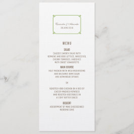 Greenery Deko Chic Wedding Menu Menükarte
