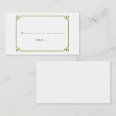 Greenery Deko Chic Wedding Platzkarten (Vorne/Hinten)