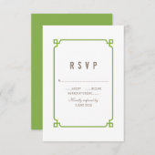 Greenery Deko Chic Wedding RSVP (Vorne/Hinten)