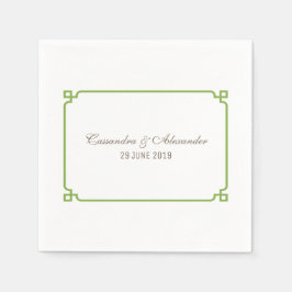 Greenery Deko Chic Wedding Serviette