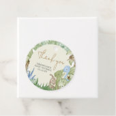 Greenery Dinosaur Baby Dusche Runde Geschenkanhänger (Beispiel)