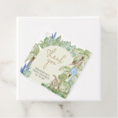 Greenery Dinosaur Baby Shower Square Geschenkanhänger (Beispiel)