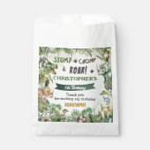 Greenery Dinosaurs Jurassic Boy Birthday Party Geschenktütchen (Vorderseite)
