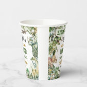 Greenery Dinosaurs Jurassic Boy Birthday Party Pappbecher (Links)