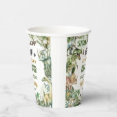 Greenery Dinosaurs Jurassic Boy Birthday Party Pappbecher (Rechts)