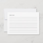Greenery Dusty Blue Brautparty Recipe Cards (Rückseite)