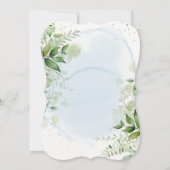 Greenery Dusty Blue werden Sie mein Bridesmaid Inv Einladung (Rückseite)