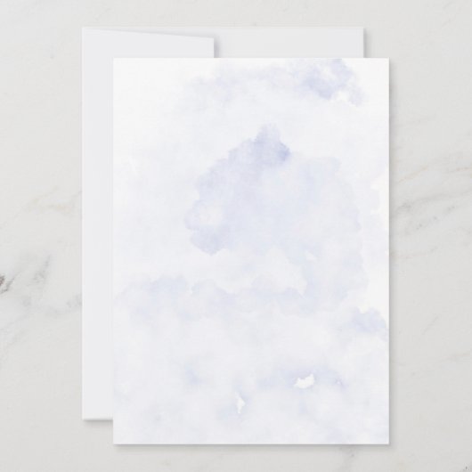 Greenery Dusty Blue Wildblume Bridesmaids Brunch Einladung (Rückseite)