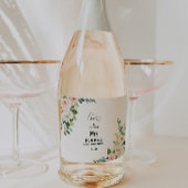 Greenery Elegant Brautparty Schaumweinetikett