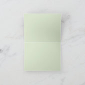 Greenery Elegant Floral Danke Karte (Innenseite)