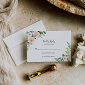 Greenery Elegant Floral Rsvp Card Karte