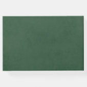 Greenery Elegant White Rosa Hochzeit mit Blumen Gästebuch (Rückseite)