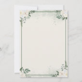 Greenery Elopement Save The Date Invitation Einladung (Rückseite)