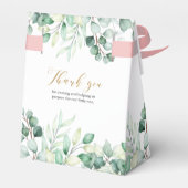 Greenery Eucalyptus A Sweet Danke Baby Dusche Geschenkschachtel (Rückseite)