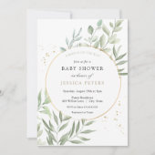 Greenery Eucalyptus Baby Shower Einladung