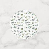 Greenery Eucalyptus Baby Shower Konfetti (Klein Vorderseite)