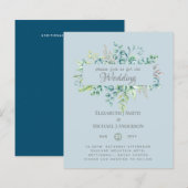 Greenery Eucalyptus Blätter Blue Sky Wedding (Vorne/Hinten)