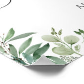 Greenery Eucalyptus Blätter Brautparty Sign Poster (Ecke)