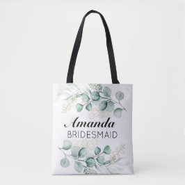 Greenery Eucalyptus Blätter Bridesmaid Tote Bag Tasche