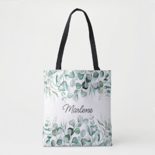 Greenery Eucalyptus Blätter Bridesmaid Tote Bag Tasche