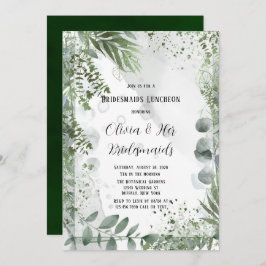 Greenery Eucalyptus Blätter Bridesmaids Luncheon Einladung
