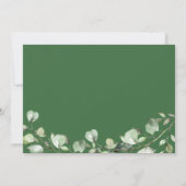 Greenery Eucalyptus Blätter Gold Confetti Geometri Save The Date (Rückseite)