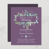 Greenery Eucalyptus Blätter Mauve Lilac Wedding (Vorne/Hinten)