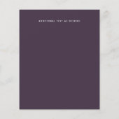 Greenery Eucalyptus Blätter Mauve Lilac Wedding (Rückseite)