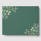 Greenery Eucalyptus Blätter Wedding Gästebuch (Rückseite)