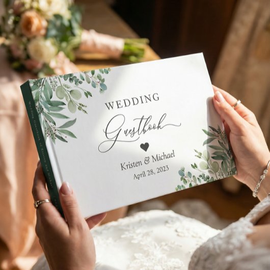 Greenery Eucalyptus Blätter Wedding Gästebuch