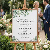 Greenery Eucalyptus Blätter Wedding Welcome Sign Poster