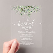 Greenery Eucalyptus Brautparty Acryleinladungen (Insitu (Handheld))
