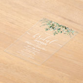 Greenery Eucalyptus Brautparty Acryleinladungen (Ablage )