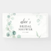Greenery Eucalyptus Brautparty Banner (Horizontal)