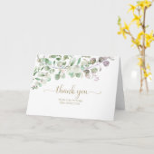 Greenery Eucalyptus Brautparty Danke Karte (Gelbe Blume)