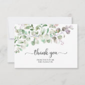 Greenery Eucalyptus Brautparty Danke Karte (Vorderseite)
