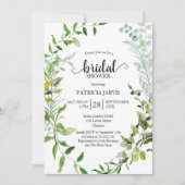 Greenery Eucalyptus Brautparty Einladung (Vorderseite)