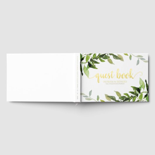 Greenery Eucalyptus Brautparty Gästebuch (Voll)