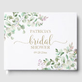 Greenery Eucalyptus Brautparty Gästebuch (Vorderseite)